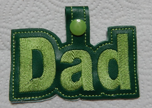 Fathers Day Key Fobs Project <BR>[4"X4"] Hoop # 10507