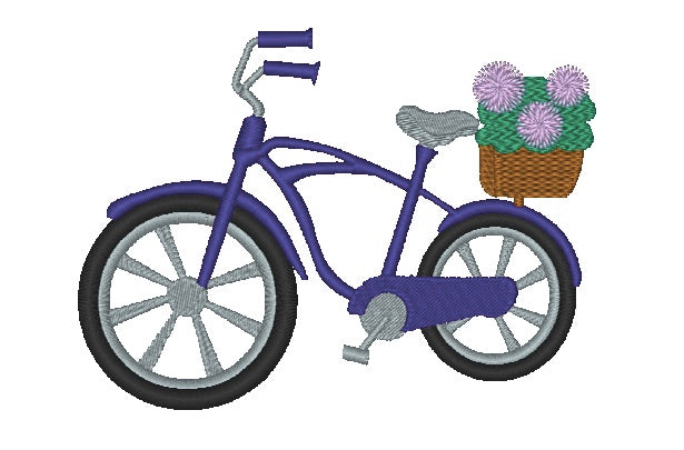 Spring Bicycles [4x4] 11489 Machine Embroidery Designs