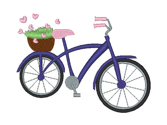 Spring Bicycles [4x4] 11489 Machine Embroidery Designs