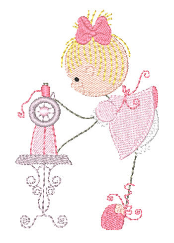 Curly Sewing Girls 10630 Machine Embroidery Designs