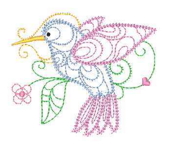 Ornamental Birds 11273 Machine Embroidery Designs