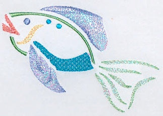 Mylar Fish [4x4] 11130 Machine Embroidery Designs