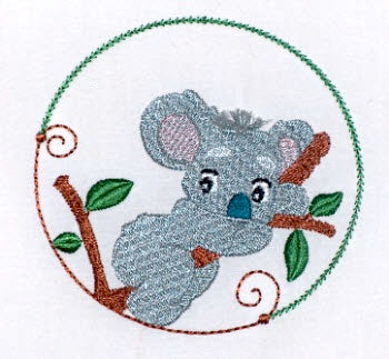 Safari Fun Circles With Fringe [4x4]  11640 Machine Embroidery Designs