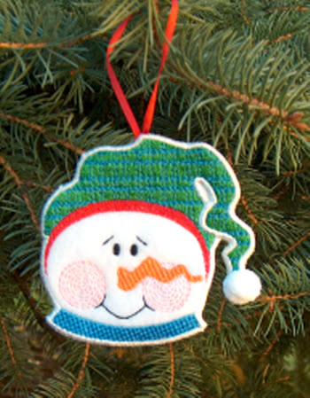 In-The-Hoop Snow Face Ornaments  [4x4]  ATWS10131