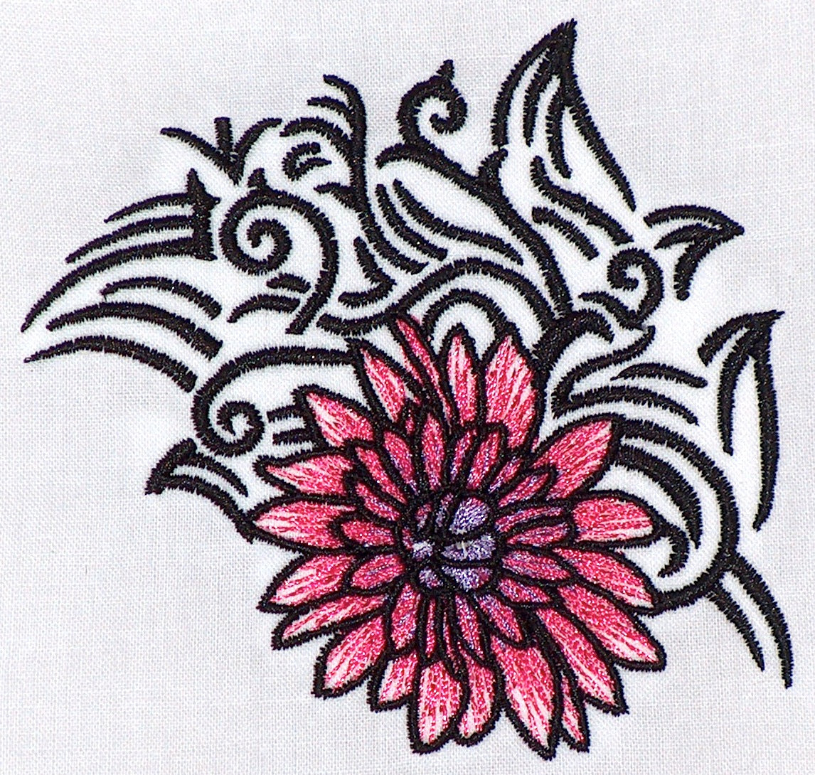 Tribal Flowers [4x4] 11522 Machine Embroidery Designs