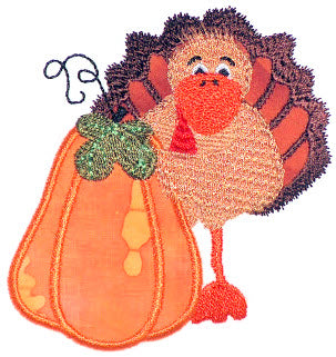 Thanksgiving Turkeys Applique [4x4] 10936  Machine Embroidery Designs