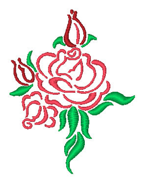 Outline Roses [4x4]  11474  Machine Embroidery Designs