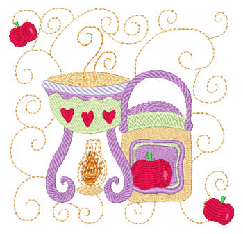 Kitchen Blocks [4x4] & [5x7] 11436 Machine Embroidery Designs