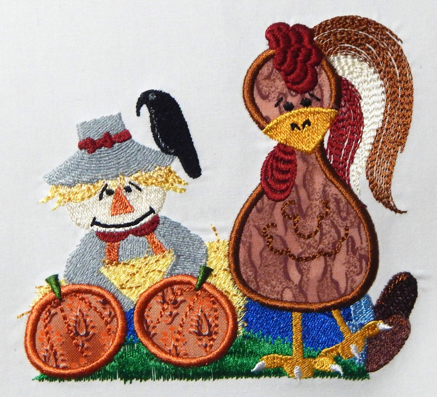 Autumn Poultry 1 Applique  10819 [5x7] Machine Embroidery Designs