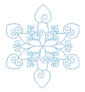 Swirly Snowflakes [4x4] # 10830