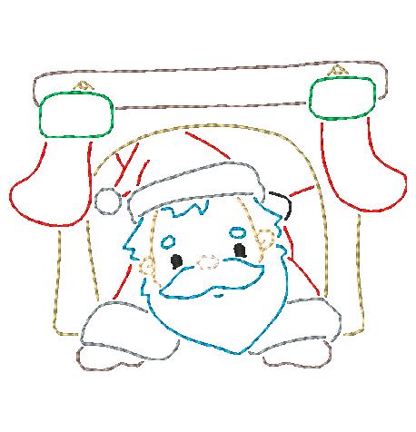 Santa Multiline  [4x4] # 10413