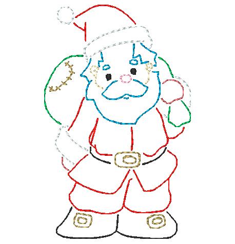 Santa Multiline  [4x4] # 10413