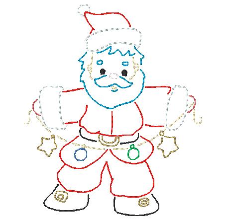 Santa Multiline  [4x4] # 10413