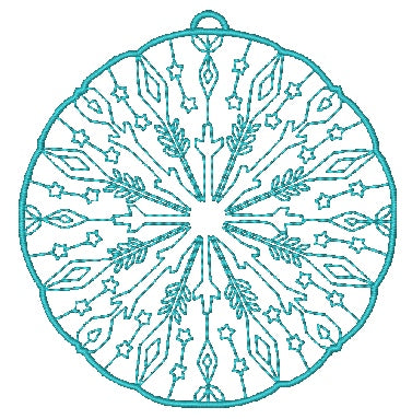 Free Standing Mylar Suncatcher Ornaments [4x4] 11136 Machine Embroidery Designs