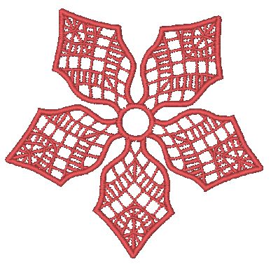 Poinsettia Tealights [4x4] 11699 Machine Embroidery Designs