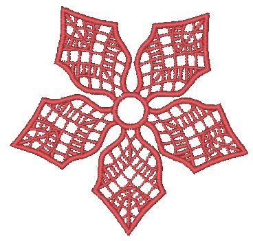 Poinsettia Tealights [4x4] 11699 Machine Embroidery Designs