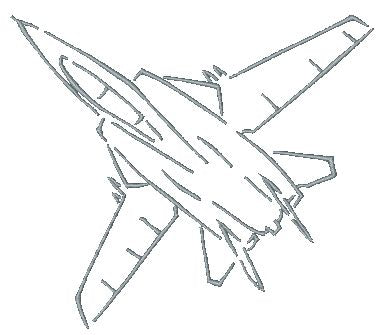 Outline Airplanes [4x4] 11356 Machine Embroidery Designs