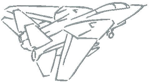 Outline Airplanes [4x4] 11356 Machine Embroidery Designs