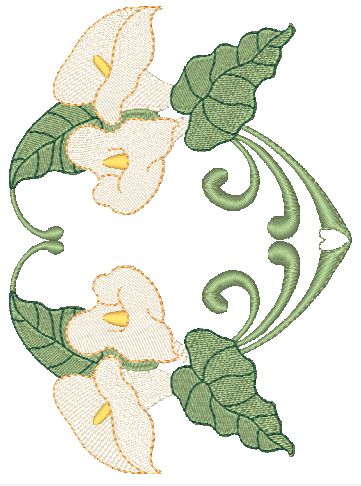 I Love Callas  [5x7] 11420 Machine Embroidery Designs