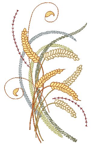 Wheat Art [5x7] 11403 Machine Embroidery Designs – hollysembroiderydesigns
