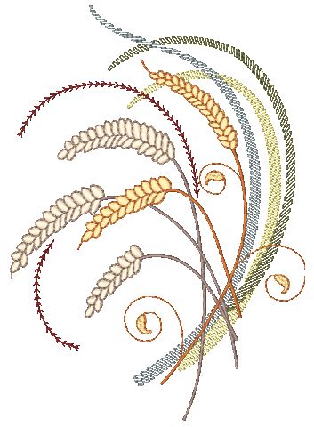 Wheat Art [5x7] 11403 Machine Embroidery Designs