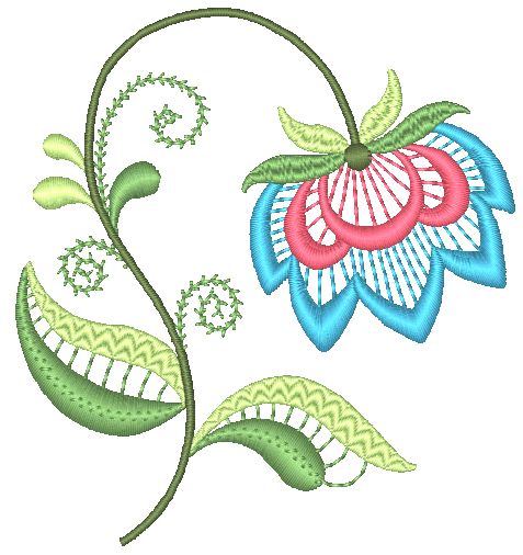 Jacobean Floral Lace [4x4]  11493 Machine Embroidery Designs