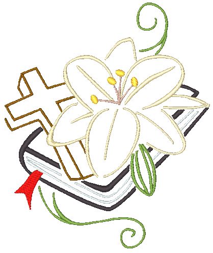 Easter Lilies 5x7 11476 Machine Embroidery Designs
