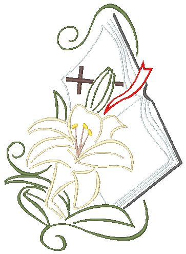 Easter Lilies 5x7 11476 Machine Embroidery Designs