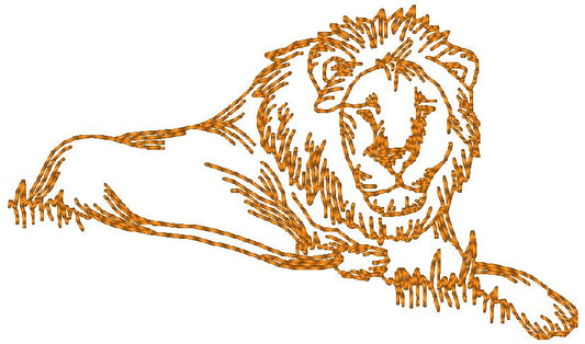 Wild African Animals Redwork [4x4] 11454 Machine Embroidery Designs