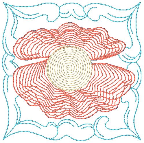 Mylar Sea Blocks [4x4] 11285 Machine Embroidery Designs