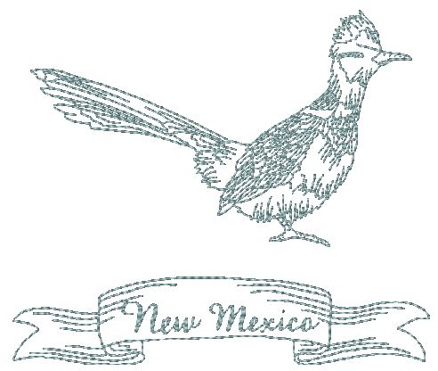 Redwork State Birds 4 [5x7] 11027 Machine Embroidery Designs