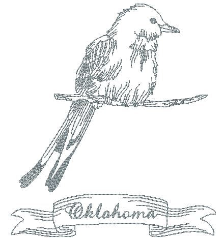 Redwork State Birds 5 [5x7] 11026 Machine Embroidery Designs