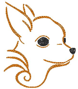 Zig Zag Dogs-2b [4x4] 11206 Machine Embroidery Designs