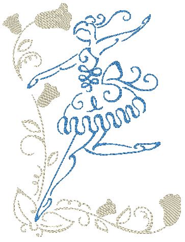 Art Deco Ballerinas ATWS-10290
