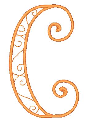 Decorative-Curly-Alphabet-LM [4x4] 11752  Machine Embroidery Designs