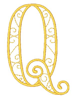 Decorative-Curly-Alphabet-LM [4x4] 11752  Machine Embroidery Designs