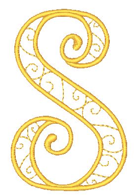 Decorative-Curly-Alphabet-LM [4x4] 11752  Machine Embroidery Designs