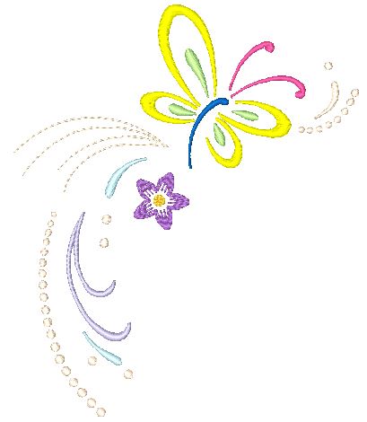 Neon-Butterflies-LM [5x7] 11690  Machine Embroidery Designs