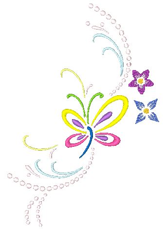 Neon-Butterflies-LM [5x7] 11690  Machine Embroidery Designs