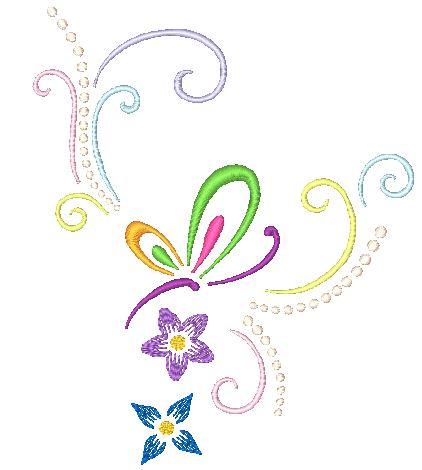 Neon-Butterflies-LM [5x7] 11690  Machine Embroidery Designs