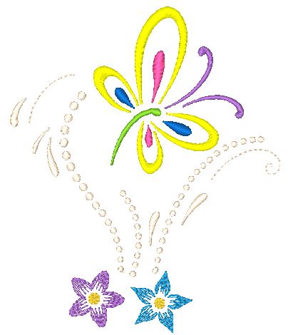 Neon-Butterflies-LM [5x7] 11690  Machine Embroidery Designs