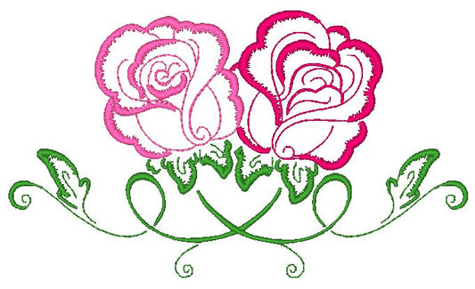 Deco Roses [5x7] 11755 Machine Embroidery Designs