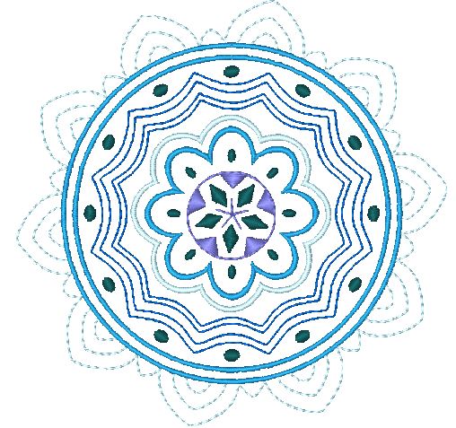 Colorful Mandalas [4x4] 11565 Machine Embroidery Designs