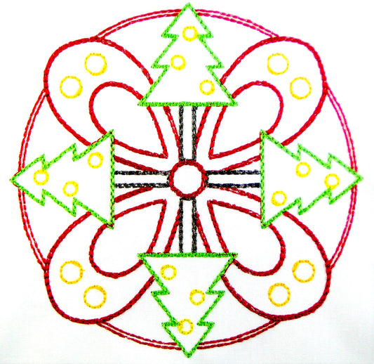 Christmas Mandalas [5x7] 11736-1 Machine Embroidery Designs