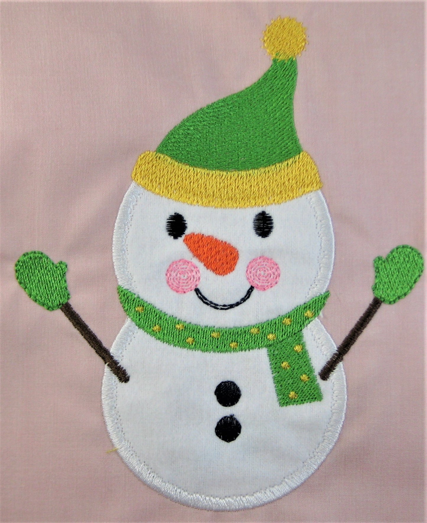 Applique Cute Snowman [5x7] 11722 Machine Embroidery Designs