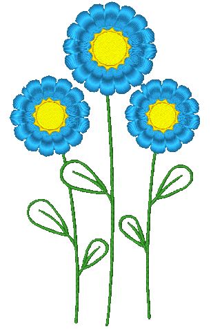 Bright-Blooms 10628 Machine Embroidery Designs