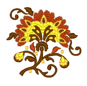 Fall Jacobean [4x4] 10717 Machine Embroidery Designs