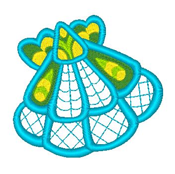 Colorlace Sea Shells [4x4]  11370 Machine Embroidery Designs