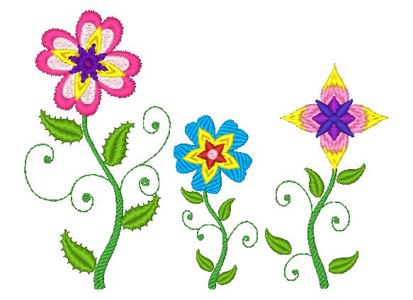 Vintage Flowers [5x7] 11499 Machine Embroidery Designs