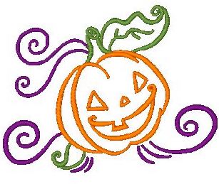 Art Deco Halloween  [4x4] # 10658